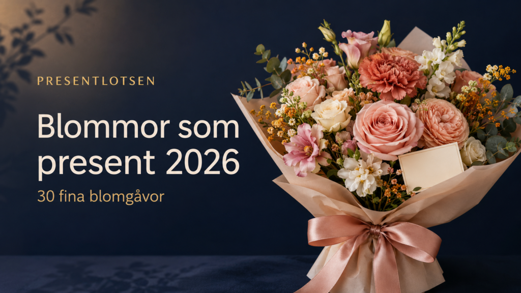 Blommor som present 2026 – 30 fina blomgåvor