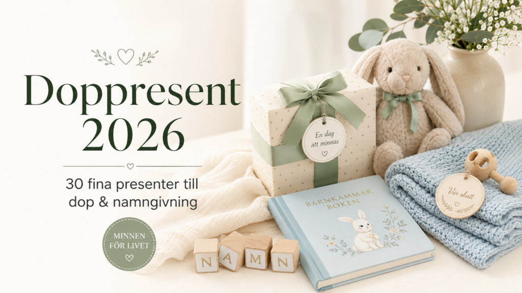 Doppresent – 30 fina presenter till dop och namngivning