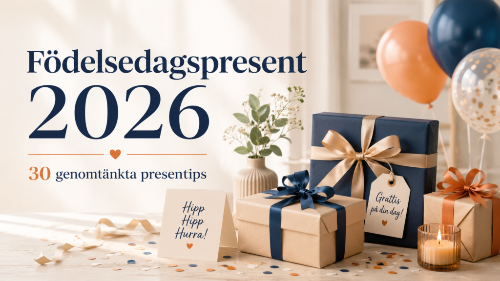 Födelsedagspresent – 30 genomtänkta presenttips 2026