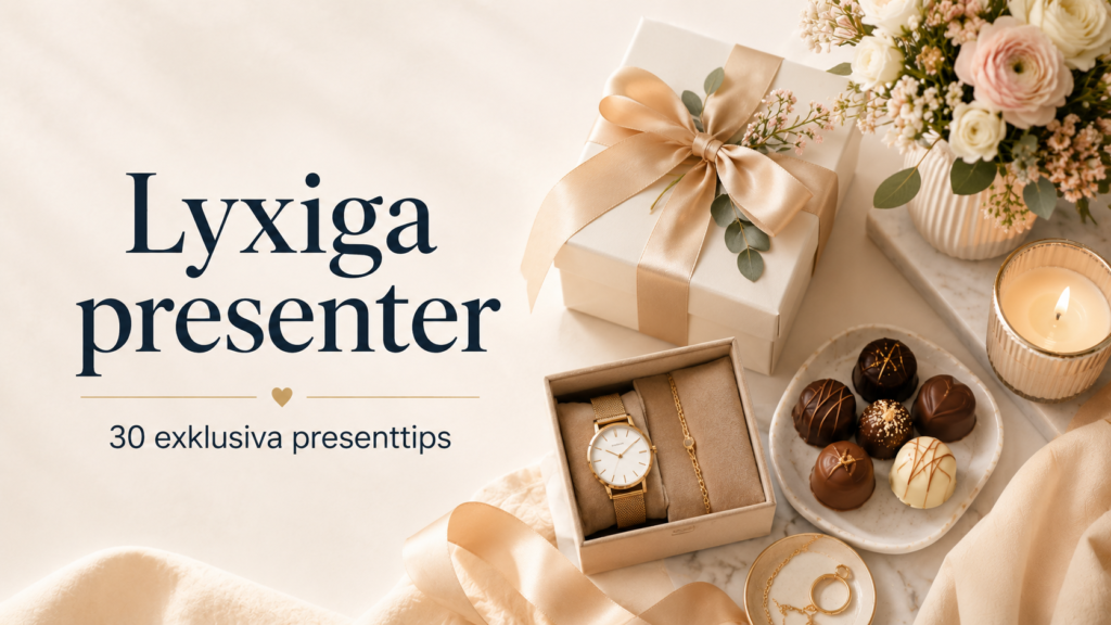 Lyxiga presenter – 30 exklusiva presenttips