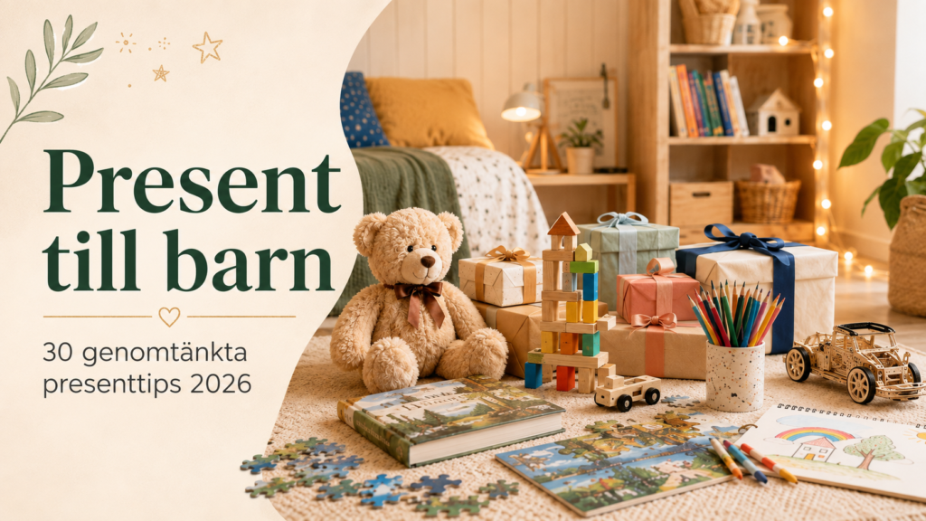 Present till barn – 30 genomtänkta presenttips 2026