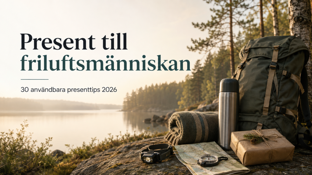 Present till friluftsmänniskan – 30 användbara presenttips 2026