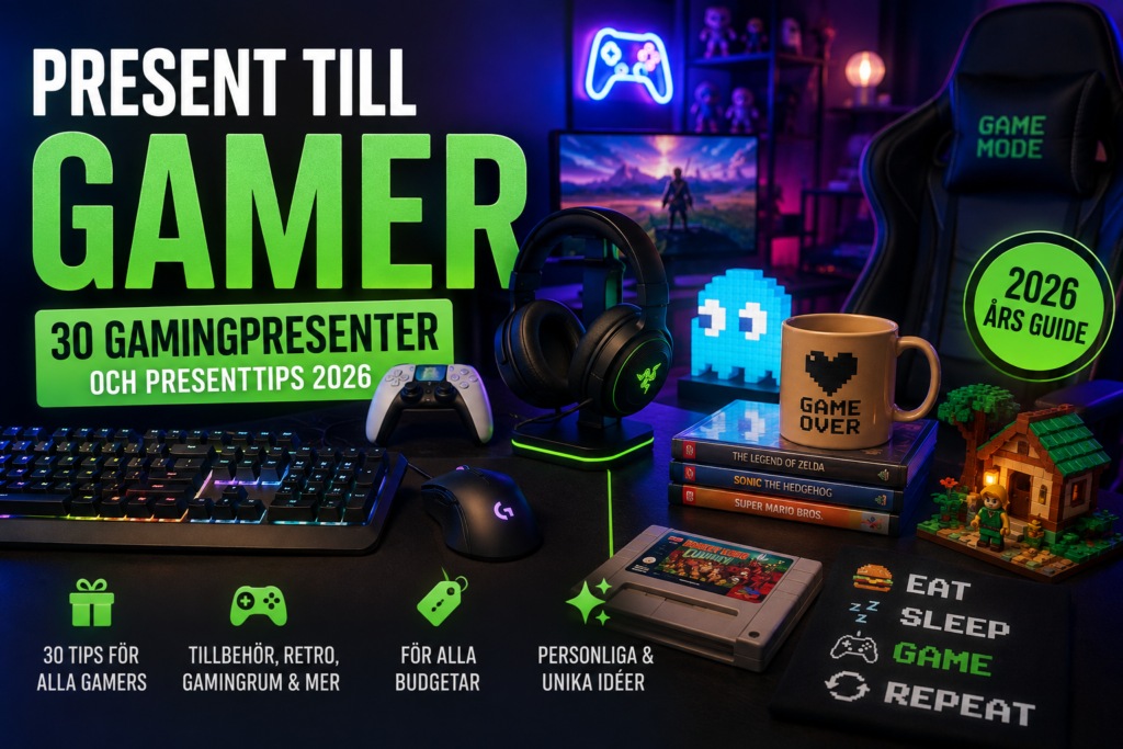 Present till gamer – 30 gamingpresenter och presenttips