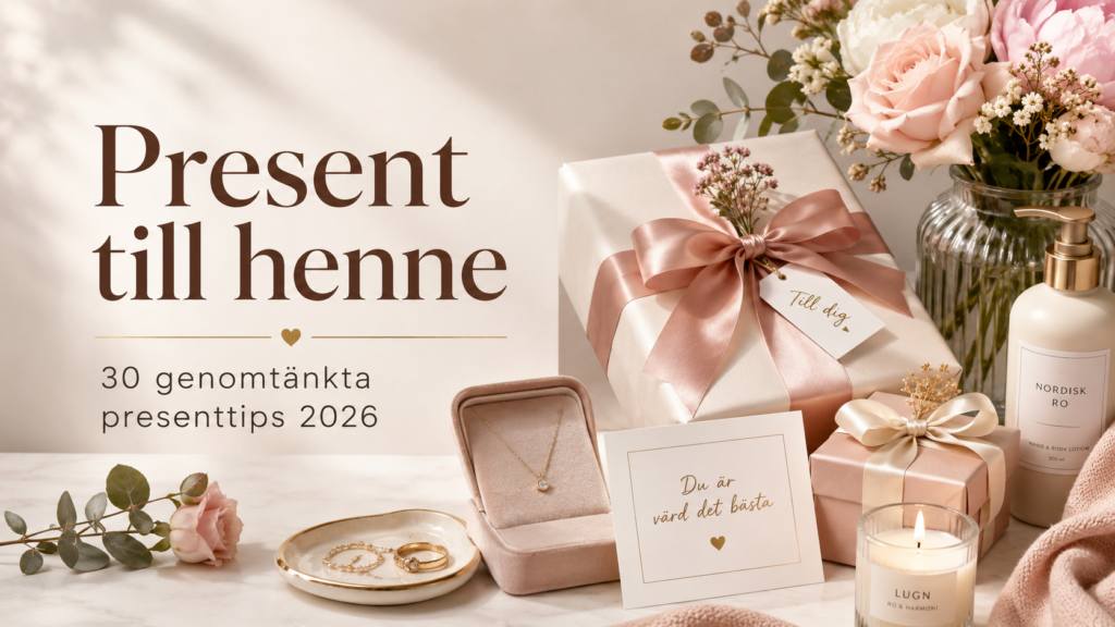 Present till henne – 30 genomtänkta presenttips 2026