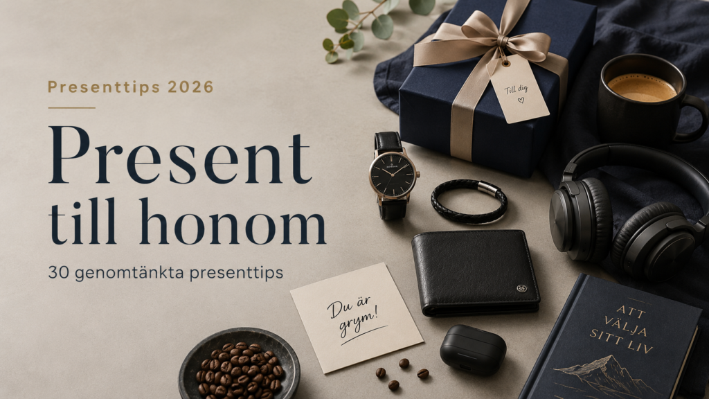 Present till honom – 30 genomtänkta presenttips 2026