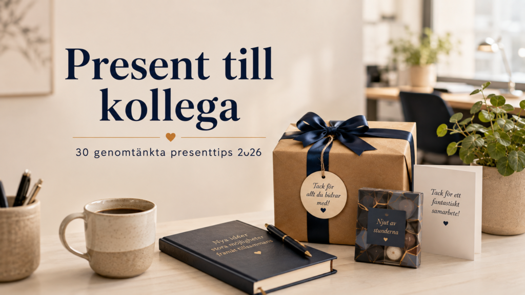 Present till kollega – 30 genomtänkta presenttips 2026