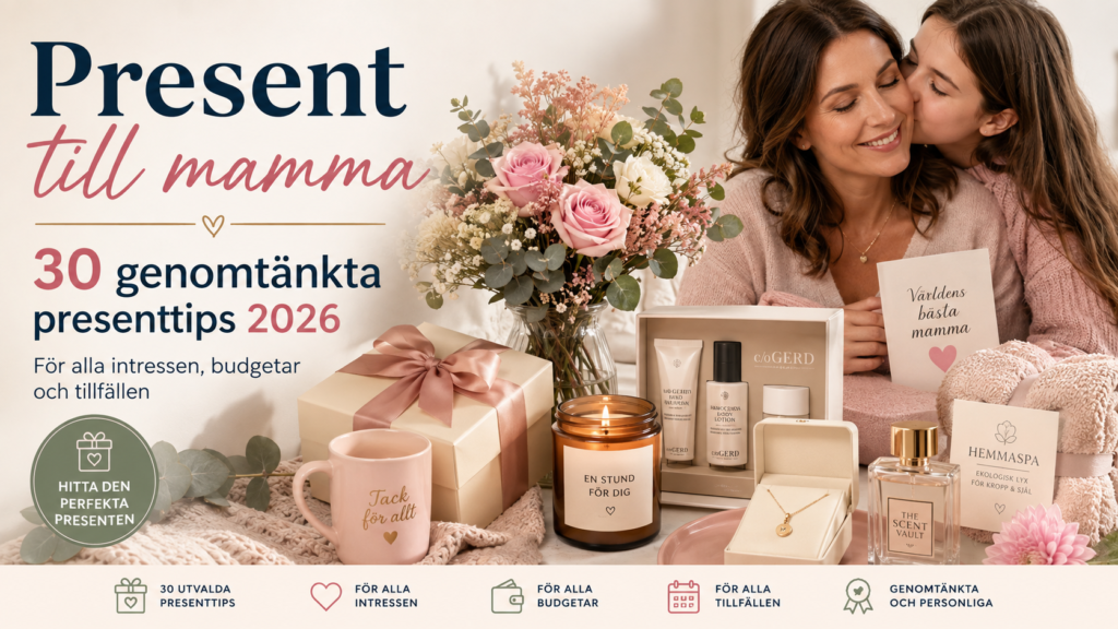 Present till mamma – 30 genomtänkta presenttips 2026