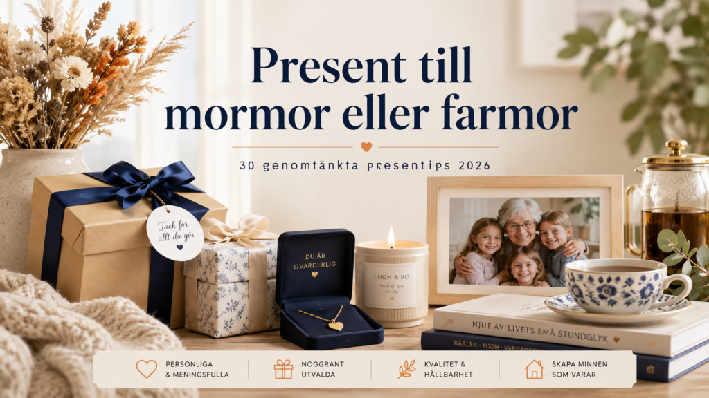 Present till mormor eller farmor – 30 genomtänkta presenttips 2026