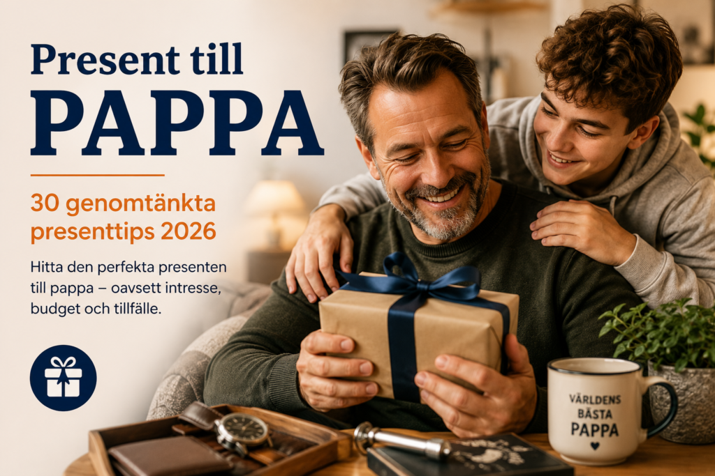 Present till pappa – 30 genomtänkta presenttips 2026