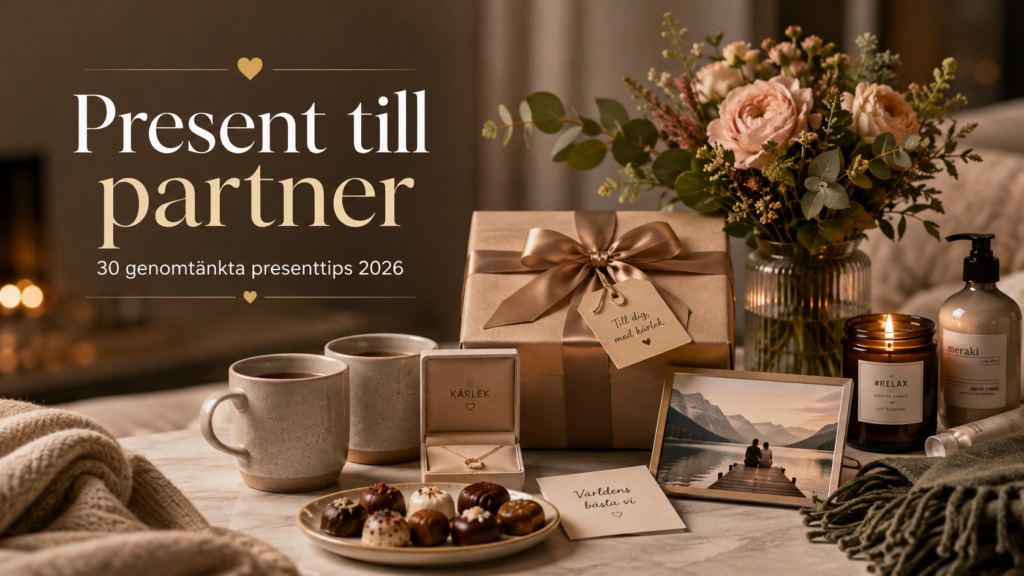 Present till partner – 30 genomtänkta presenttips 2026