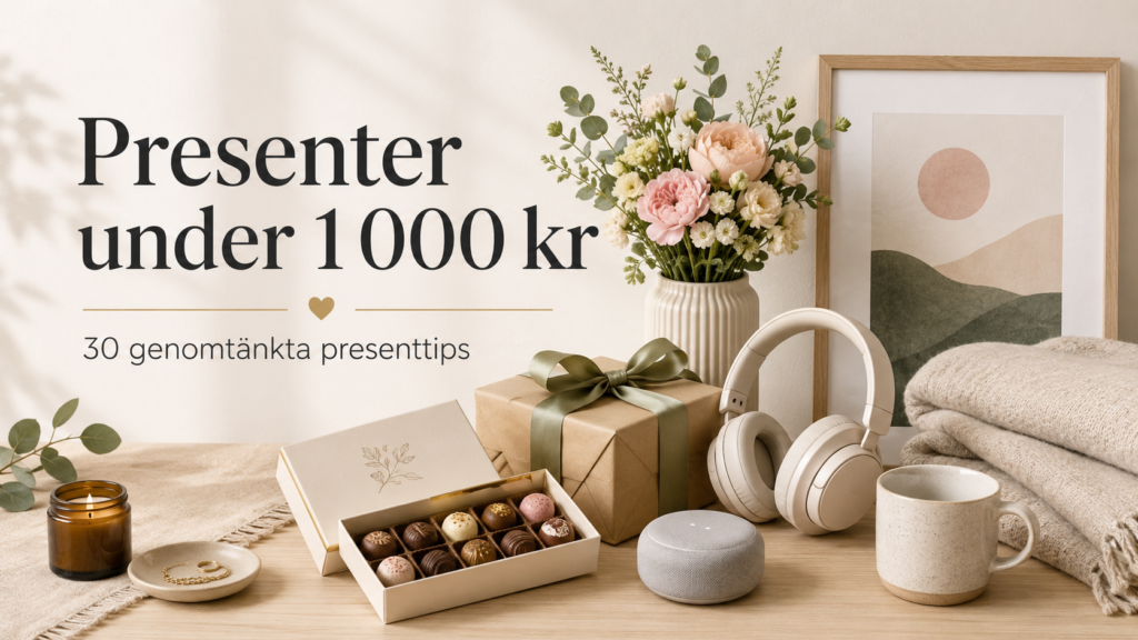 Presenter under 1000 kr – 30 genomtänkta presenttips